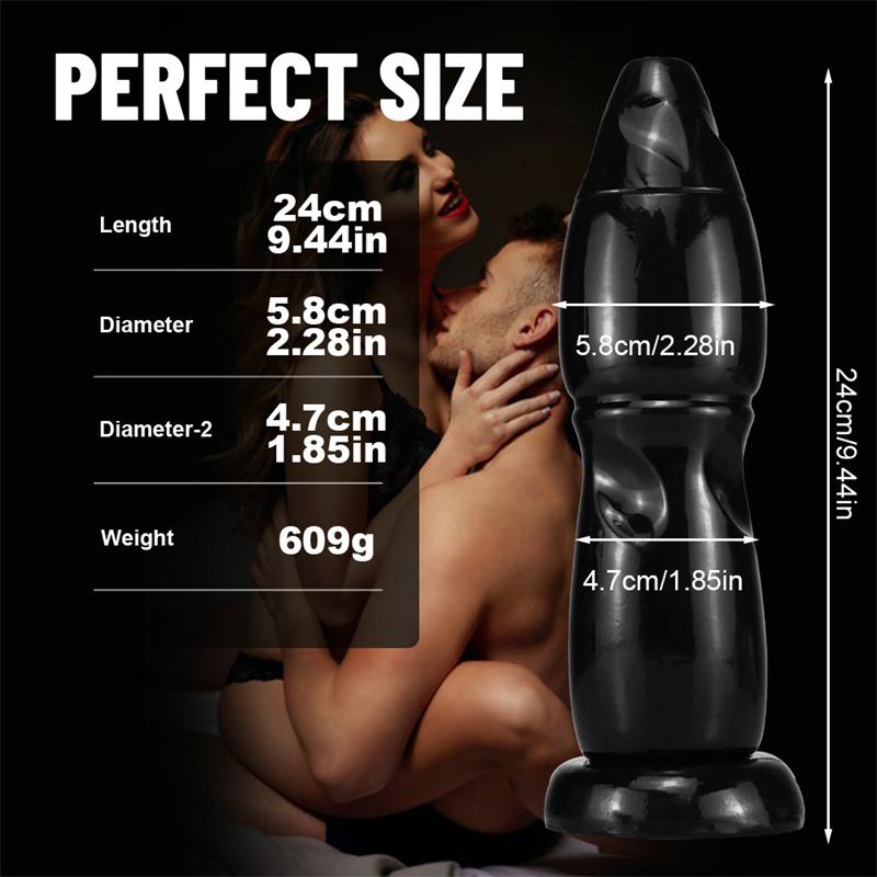 Cannon Oversized Simulation Dildo Female Stallion Phallus Backyard Butt Plug Masturbation Device