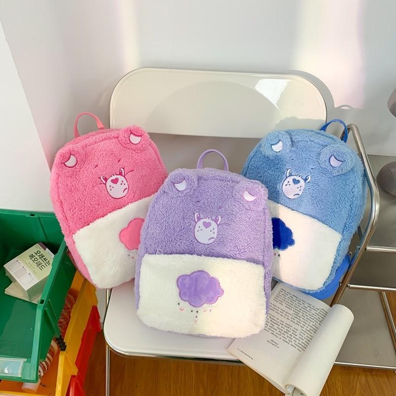 Carebears Cartoon Plush Backpack Fashion Schoolbag Creativity Gifts Handbag