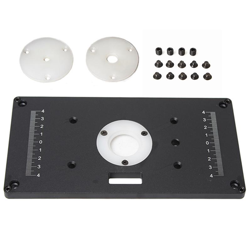 Trimming Machine Router Table Insert Plate special Lift Refit Aluminum Flip For Woodworking Work Bench Plunge Router Base