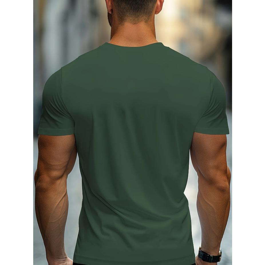 Tricou de umăr pentru bărbați la modă cu imprimeu caligrafic Paris