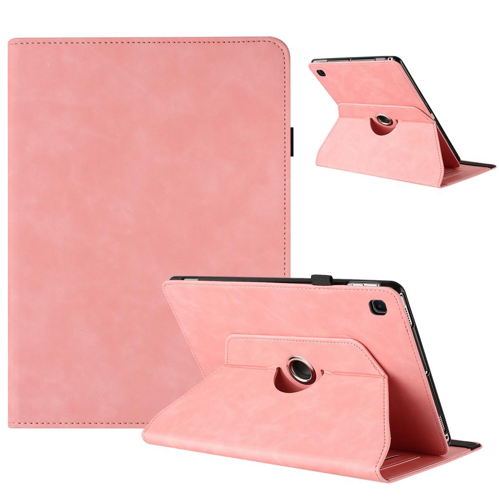 For Samsung Galaxy Tab A 10.1 (2019) SM-T510 (Wi-Fi)/SM-T515 (LTE) Case Rotating Stand Solid Color PU Leather Tablet Cover