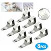 Stainless Steel - Tablecloth Clamps Non- Securing Holder Wedding Camping Promenade Table Cloth Cover Fix Clips