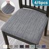 4/6pcs Cross-Strap Elastic Upholstery Chair Covers, Elastic Fabric, Easy Installation, Simple Cleaning