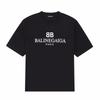 Balenciaga reine Baumwolle bedruckt Rundhals Kurzarm Schwarz 535