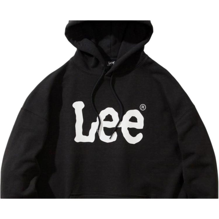Kapuzenpullover mit Buchstabenprint, Langarm, Unisex-Sweatshirt LE2203HD01BK