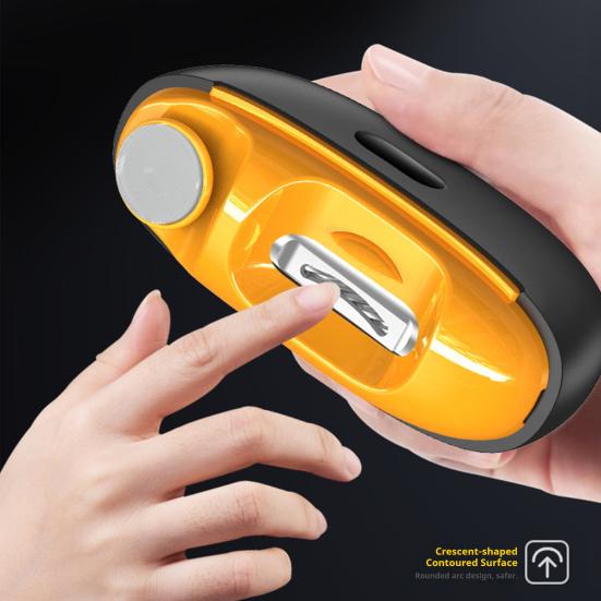 Electric Nail Clipper with Clippings Storage LED Light Portable Kids Adults Seniors Fingernail File