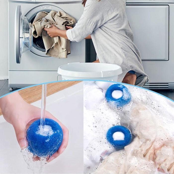 

Balle de lavage - Boules capture de poils pour machine à laver lave-linge Lot de 3