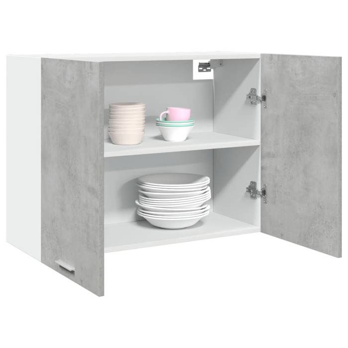 VidaXL Armoire suspendue "Lyon" Gris béton 80 x 31 x 60 cm Bois d'ingénierie 856109