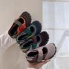 Summer Korean Kids Barefoot Shoes for Girls Contrast Low Top Mesh Casual Sneakers