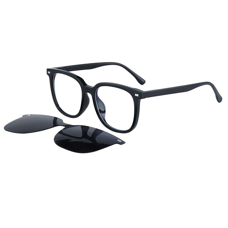 2302 Day And Night Magnetic Sleeve Glasses Men'S And Women'S Three-In-One Patch Glasses High Definition Can Be Equipped With Myopia Glasses