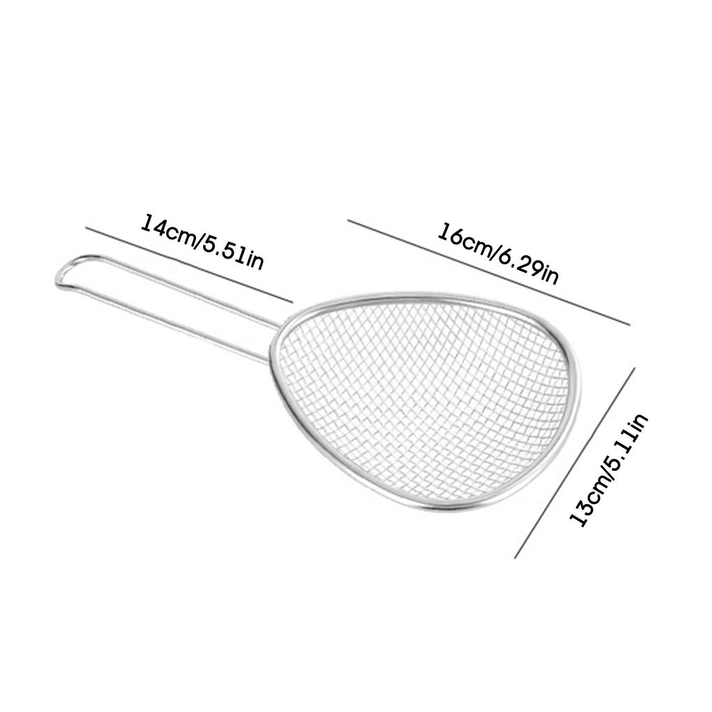 304 Stainless Steel Mesh Strainer Spoon Stainless Steel Strainer Spoon For Hot Pot Noodles Cooking Filter Basket Scoop Tableware