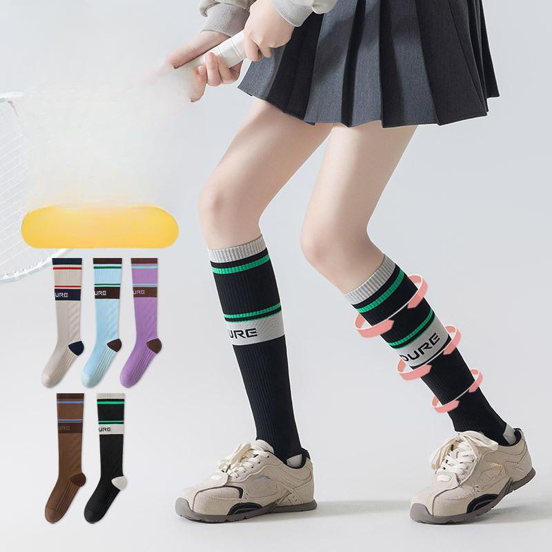Professional Yoga Calf Socks, Women's Sports Muscle Energy Pressure Elastic Socks, Running, Fitness, Cycling Slimming Long Stockings
