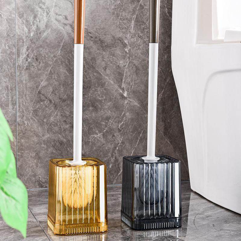 Toilet Brush for Household Use No Dead Corners, New Wall Mounted Toilet Squatting Toilet Toilet Cleaner with Base Long Handle Toilet Brush