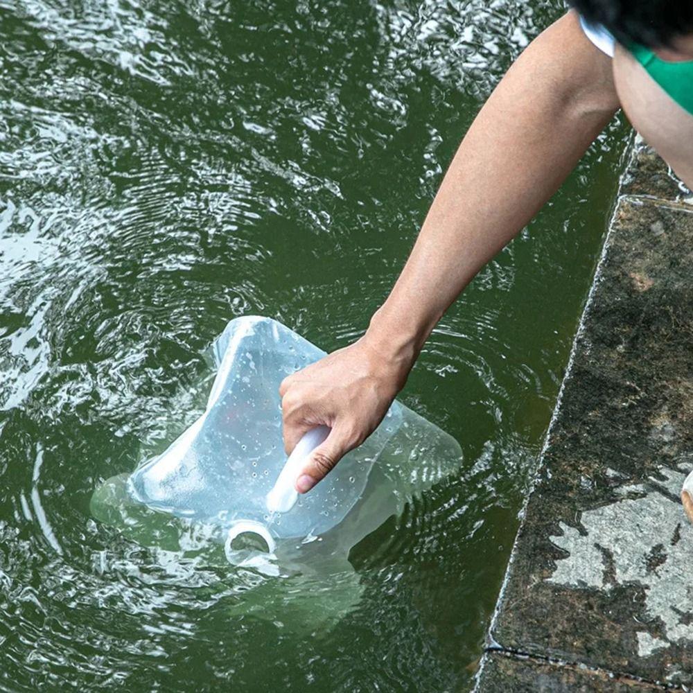 Leakproof Folding Water Bag 5-20L Outdoor Water Container Foldable Water Canister  Camping