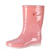 Women's Rain Shoes Medium and High Tube Waterproof and Wear-resistant Work Rubber Shoes Removable and Velvet Adult Outer Wear Casual Women's Rain Boot