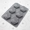 Silicone Molds For Baking 6 Cavities Non-Stick Baking Mould Candy Silicone Molds For Soap Wax Jellies Gummy Cake Pancake Ice