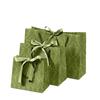 Green, Handheld Gift Bag, Companion Gift Packaging Bag, Light Luxury, Clothing, Candy, Storage, White Card Paper Bag