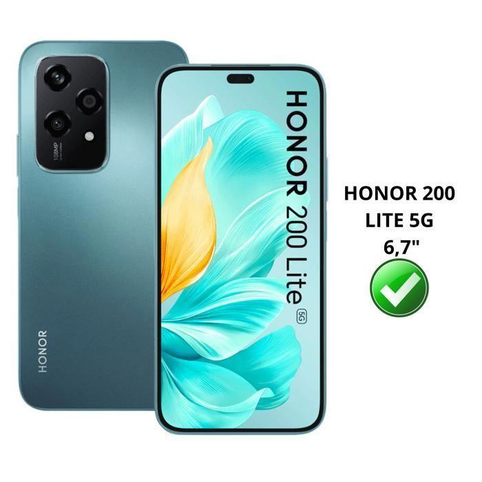 Screen Protector Film - Phonillico - Honor 200 Lite 5G - Tempered Glass - Pack of 2 - Scratch Resistant