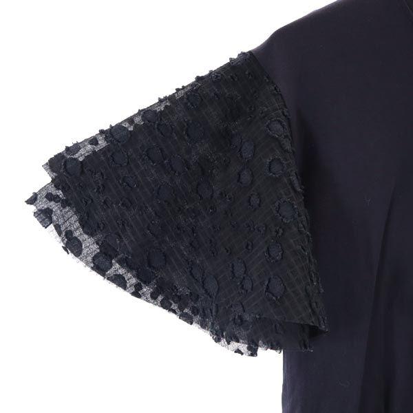 SEE BY CHLOE Short Sleeve Sleeve Change Cut XS Navy System Women Used