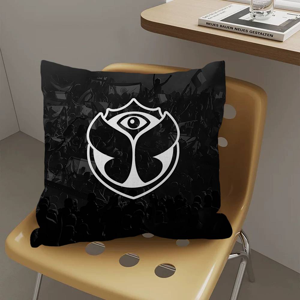 T-Tomorrowlands Music Logo Personalized Pillow Dust Cover Bedroom Kids Party Decoration Pillowcase Birthday Children Gift