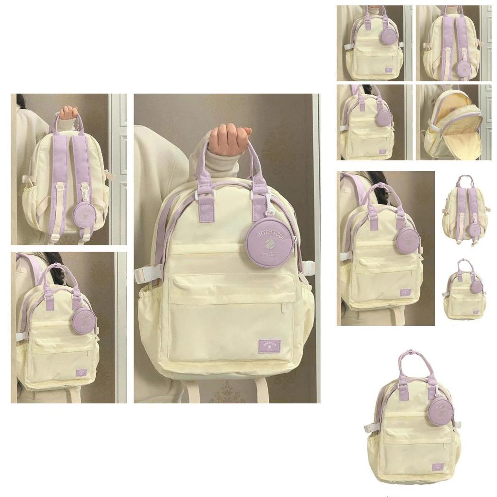 2023 New Arrival Large Capacity Canvas Backpack For Students With Multiple Compartments And Shoulder Straps