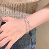 Stylish Star Dual Charm Bracelet For Women Minimalist Copper Plated Elegant Jewelry