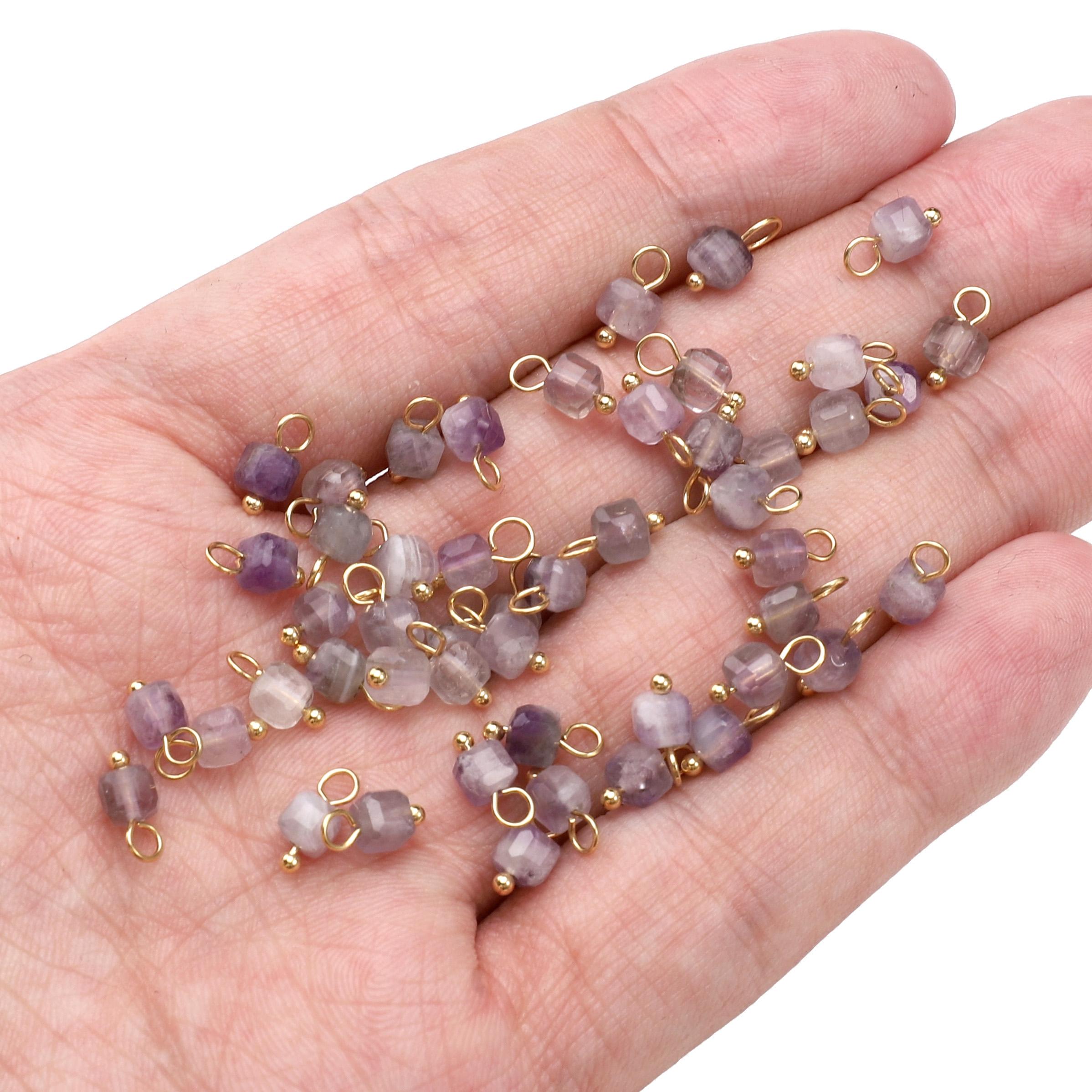 

2 шт. Подвеска из натурального камня квадратной огранки, сохраняющая цвет сахара, для изготовления ювелирных изделий 04