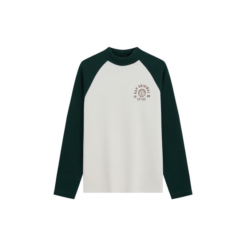 Gap Boys' Casual Colorblock Graphic Long-Sleeve T-Shirt