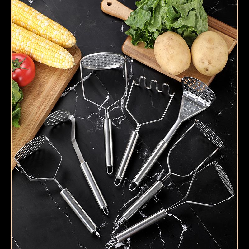 Stainless Steel Manual Potato Masher Multifunctional Ricer for Baby Food