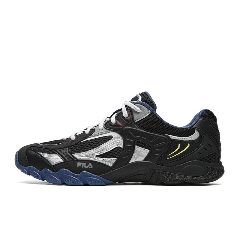 FILA GT ZERO Abrasion Resistant, Breathable, Lightweight Low top Chunky Sneakers Men s Black/Space Silver F12M622104FBS 43