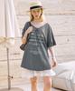 Dyuidyui Oversized Deep V-Top_Gray