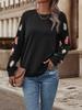 2026 New Fashion Womens Feather Print Sweatshirt Crew Neck Long Sleeve Casual Loose Pullover Autumn Winter Warm Top Woman Hoodie