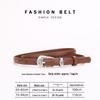 Women's Genuine Leather Fashion Belt - Versatile, Thin Cowhide Waistband for Suits & Dresses