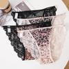 CINOON Women's Sexy Low-Rise Briefs Hollow-Out Cross Strap Panties Lace Pure Desire Close-Fitting Underwear