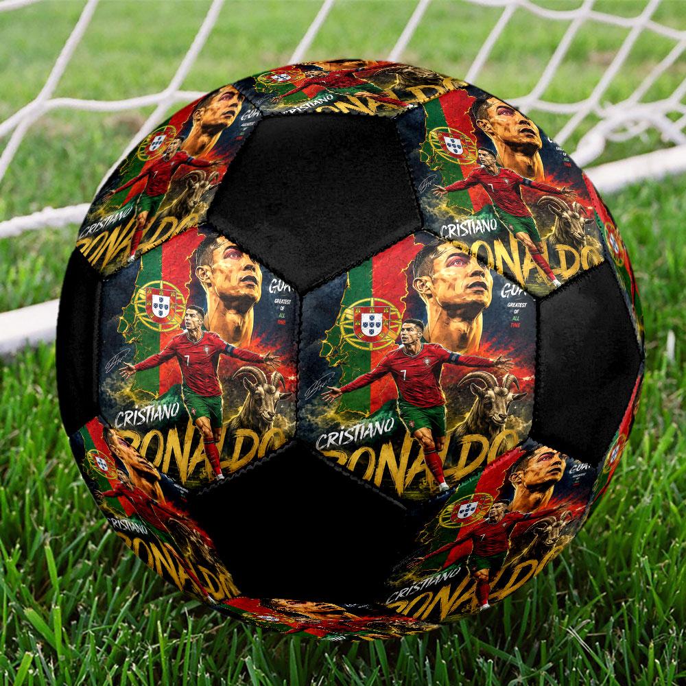 1pc Cristiano Ronaldo Soccer Ball Size 5 Indoor Soccer Ball Fashion Colorful Backyard Game - Great For Sports Fans Gift HE20