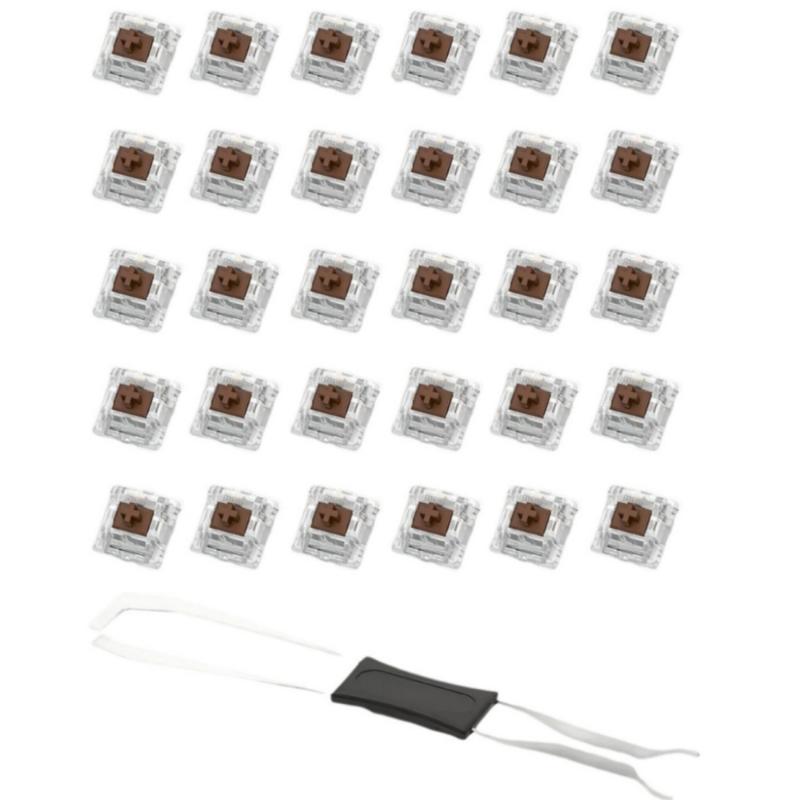 1 Set Klavye Değiştirme Aksesuarları Klavye Anahtarı Klavye Tıklayıcı Tuş Değiştirme 3 Pin Dokunsal Anahtar