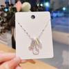 Kitten Pendant Necklace with Diamonds - Cute & Stylish Cartoon Cat Design