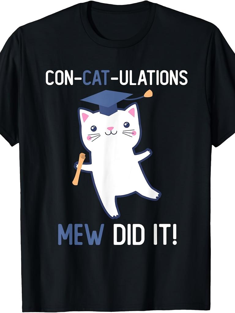 Class of 2026 Graduate Mew Did It Cat Lover Graduation Cats T-Shirt