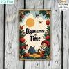 2D Flat 1pc Retro Decoration Plaque, Time Traveler, Fantasy Forest, Retro Hand-Painted Style, Nostalgic Feelings, Art Ornaments, Wall Decor, Home Deco