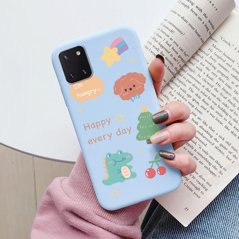 Měkké pouzdro pro telefon Samsung Galaxy Note 10 Lite Kryt na telefon Roztomilé květiny Motýl Fundas TPU Coque Pro Samsung Note 10 Lite Nárazník