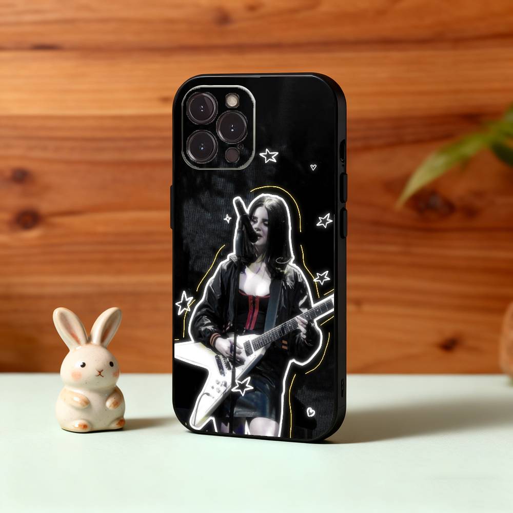 Singer LanaDelRey S-Summertime Sadness Phone Case For iPhone17,16,15,14,13,12,Plus,Pro Max, 5G Others Soft Black Cover
