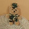 Traffic Police Officer Bear Doll Cute Doll Police Car Keychain Plush Toy Schoolbag Pendant Small Pendant Puppet