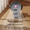 Silent USB Clip-on Desktop Fan with Light and Oscillation for Home and Dorm Use