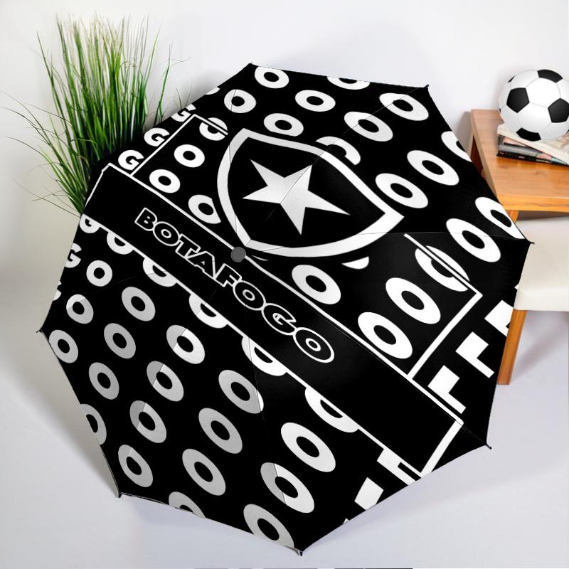 Botafogo Football Club Printed Automatic Umbrella, 8-Frame for Travel, camping, Casual Umbrella, Essential Gift for for family and friends