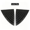For Tesla Model 3 Rear Side Window Louver Trim Cover 2019 Model ABS Black Carbon Fiber Pattern Triangular Window Vent Sporty Exterior Modification