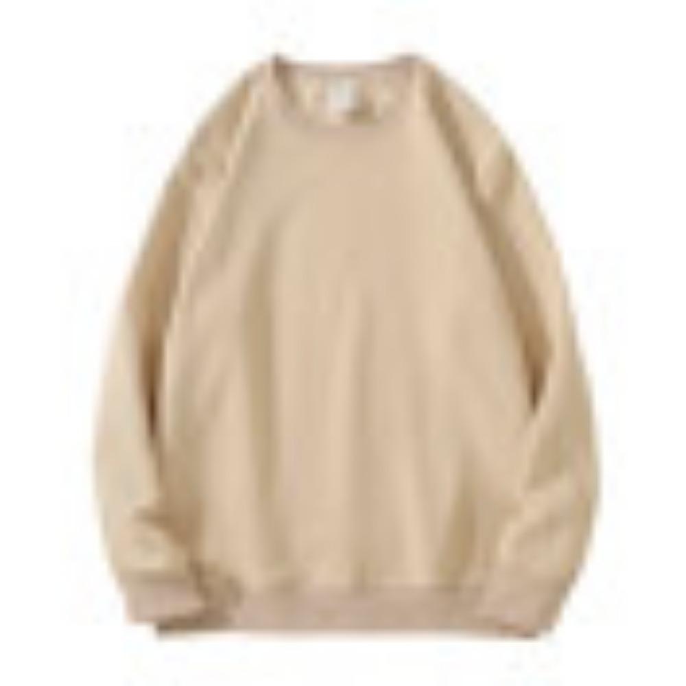 Hanorac larg la modă cu gât rotund pentru femei, de primăvară și toamnă, pulover retro fără glugă plus-size