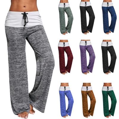 Suncolor8 Mens Letter Printing Running Trainning Casual Pants Elastic Waist Drawstring Jogging Pants