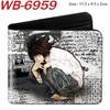 Death Note Geldbörse Anime Vollfarbdruck Kurz Faltbar Kartenhalter Unisex Münzbörse 1 Stück
