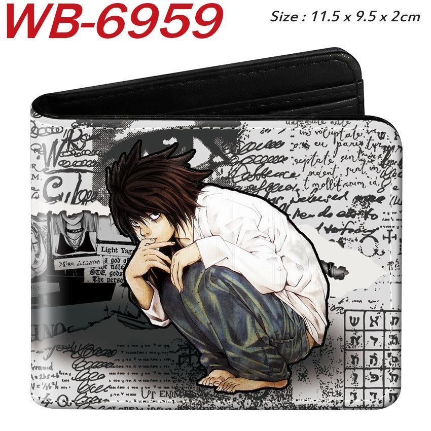 Death Note Geldbörse Anime Vollfarbdruck Kurz Faltbar Kartenhalter Unisex Münzbörse 1 Stück