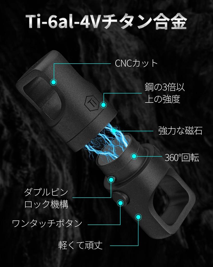 [KeyUnity] Magnetic Releaser Connector Set of 2 KA48 Key Ring